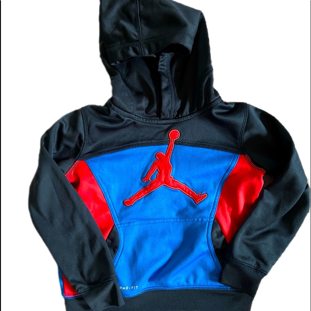 Blue Red Black Kids Jordan Hoodie